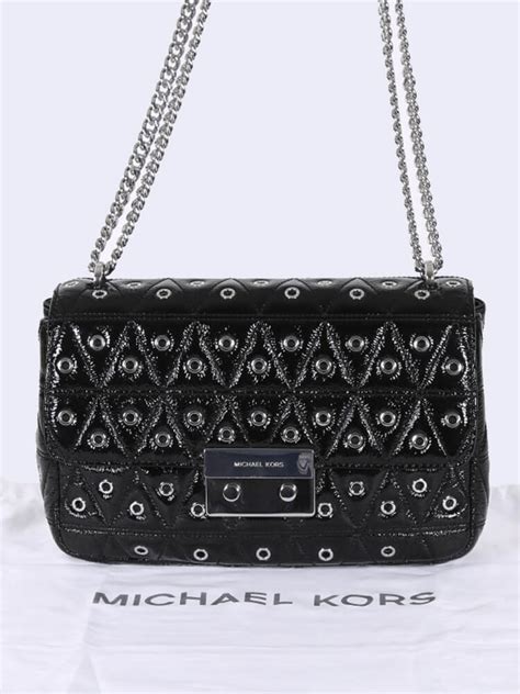 michael kors sloan grommet|Sloan Grommeted Leather Shoulder Bag .